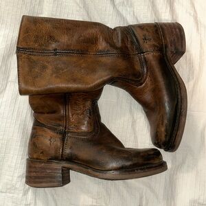 Vintage Frye square toe campus like boots womens 7.5